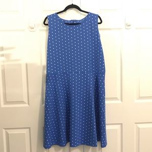 New with tags blue polka dot dress
